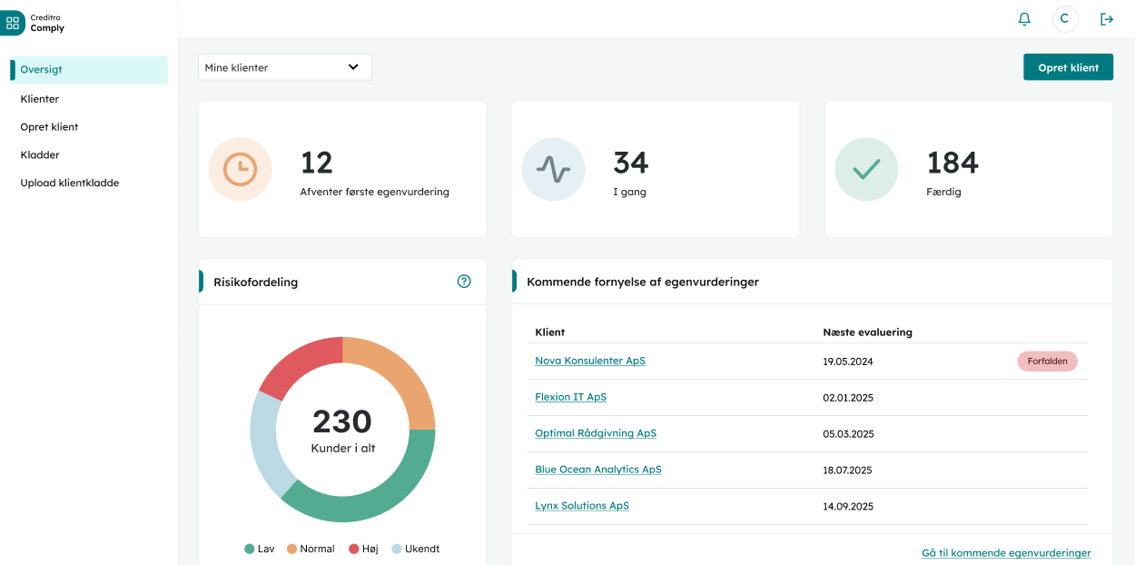 Comply Dashboard