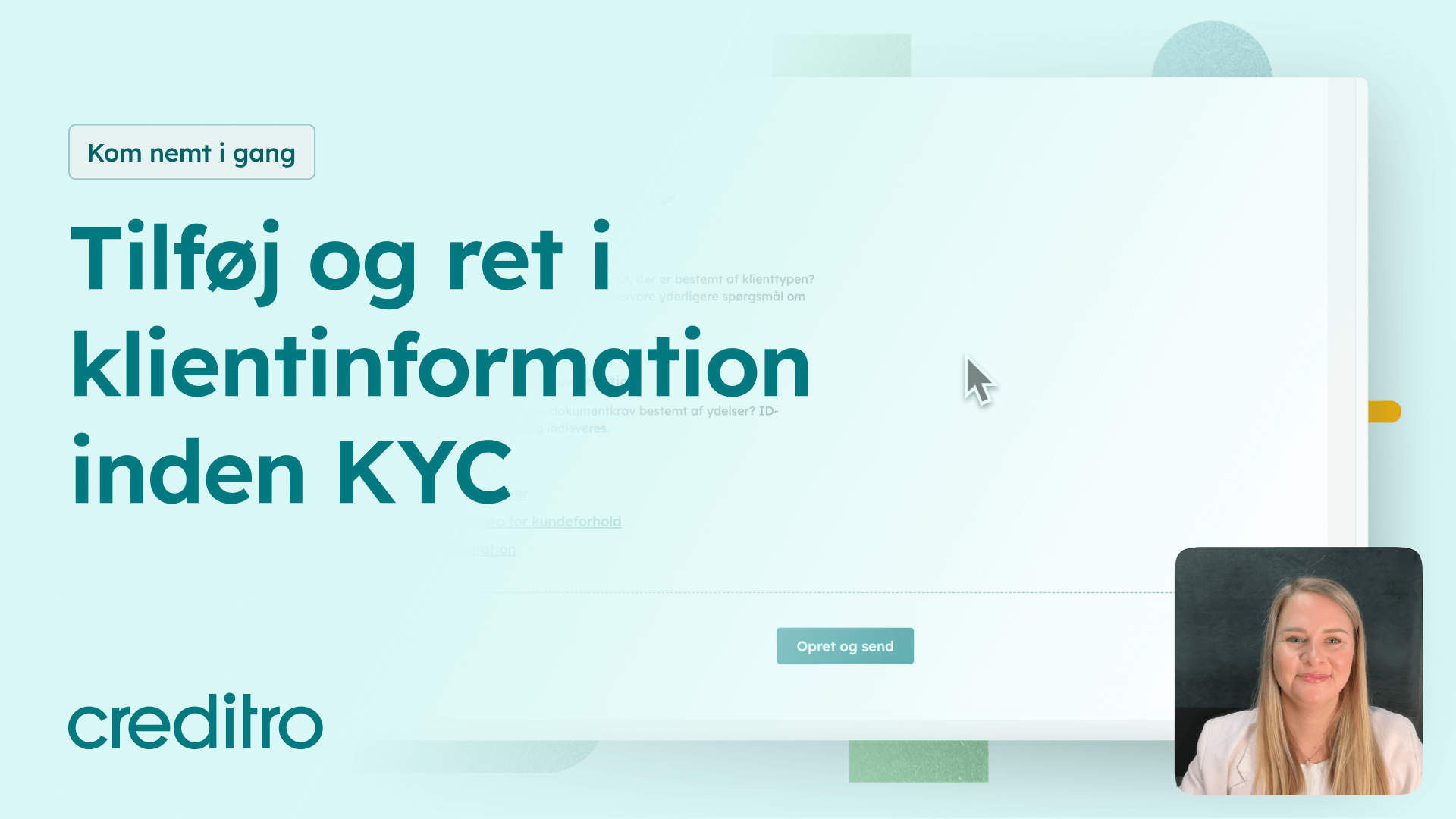 Tilføj og ret i klientinformation inden KYC - Thumbnail Onboarding